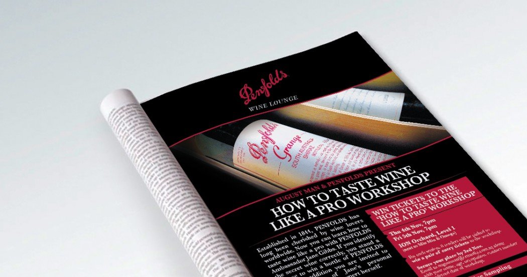 Penfolds Advertising & Event Collaterals Design